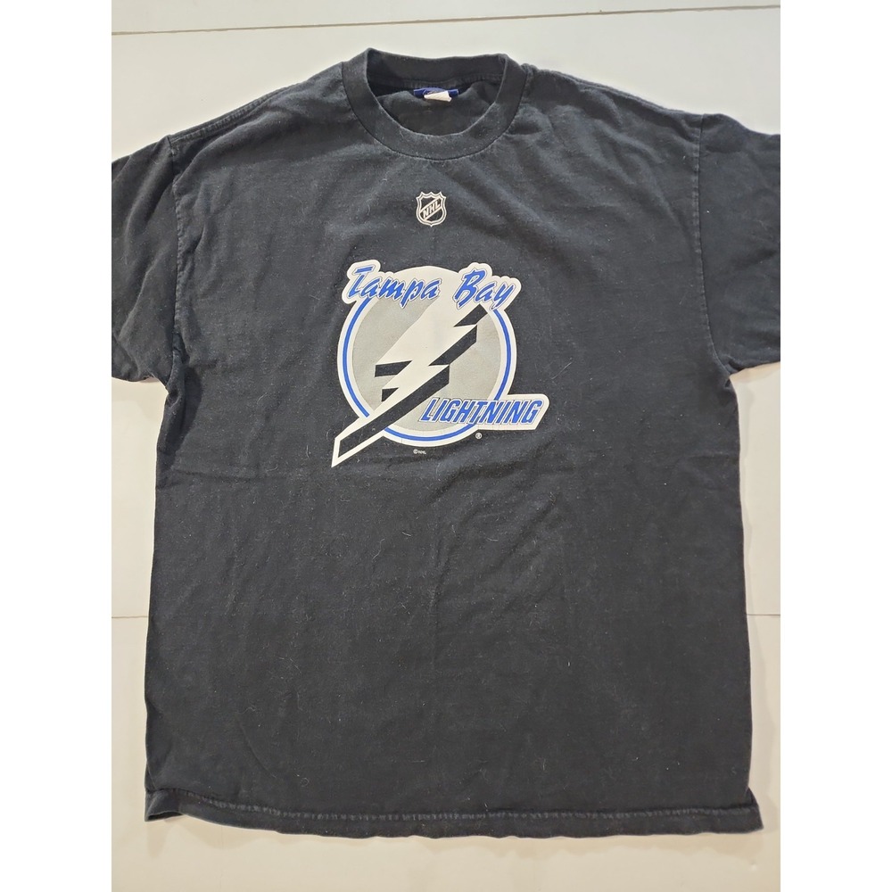 VTG‎ Reebok Tampa Bay Lightning Vincent Lecavalier 4 Shirsey T-Shirt Large Y2k